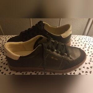 Sam Edelman New York Leather Black and White Woman's Sneakers Size 7.5